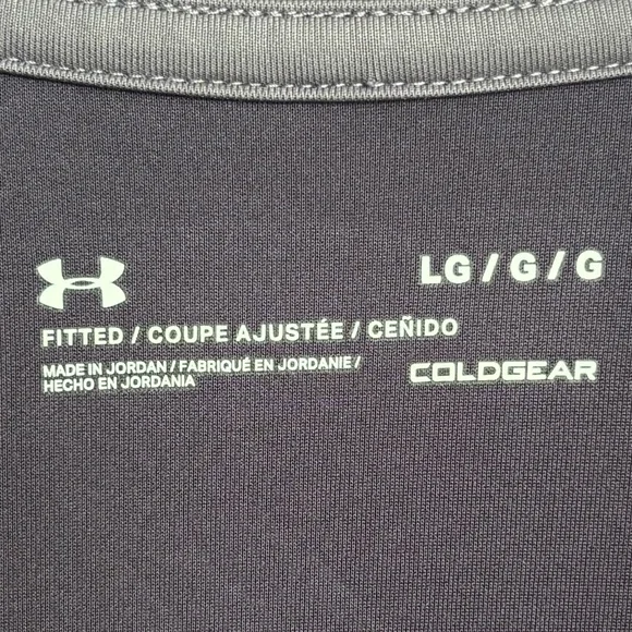 Under Armour Coldgear Quarter Zip Top Colorblock Lavender Plum Womens Size Large - Picture 10 of 15